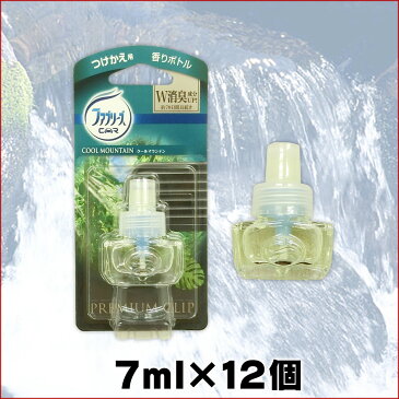 ファブリーズ プレミアムクリップ クールマウンテン つけかえ用 × 12個 【P&G 車用品 付替】【カー用品 送風口 エアコン】【クリップタイプ 消臭 芳香剤】【4902430726269 香りボトル クルマ】【82255731】