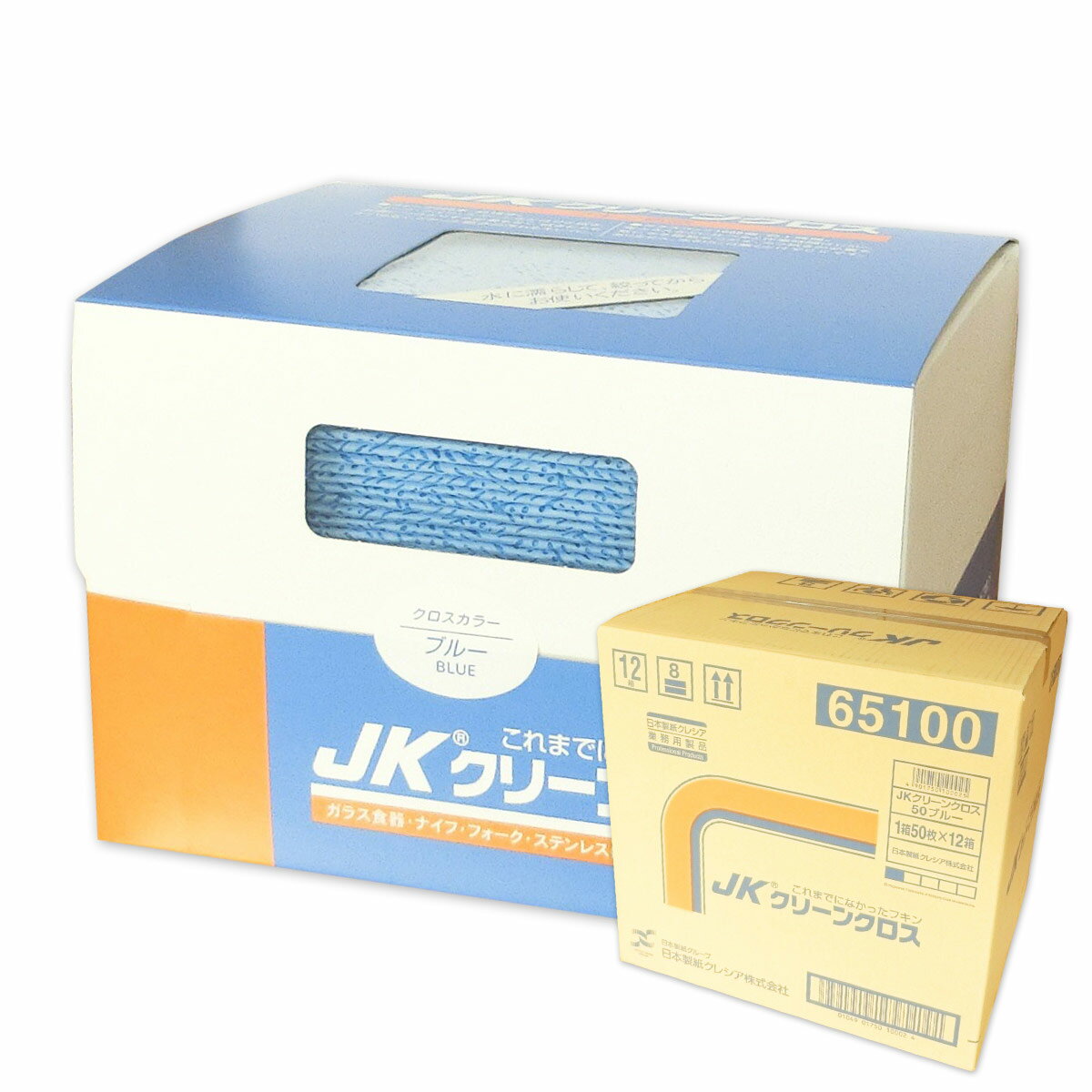 JK クリーンクロス 50枚 × 12箱 【日本製紙クレシア 業務用 140サイズ】【65100】