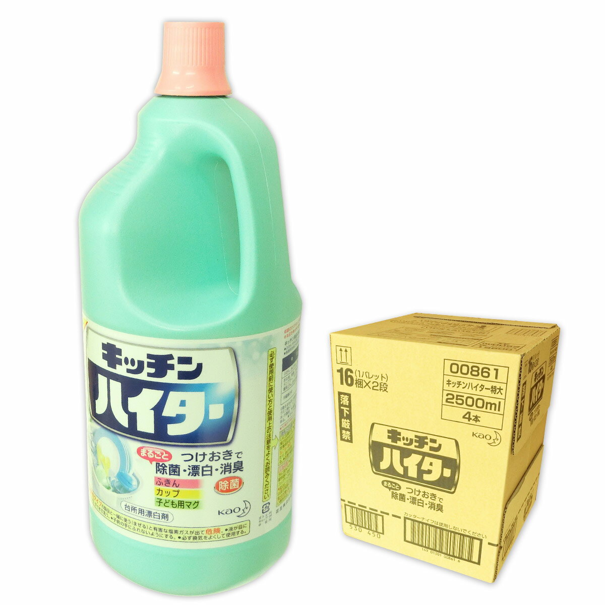 キッチンハイター 特大 2500ml × 4本 【花王 kao】【00861】 1