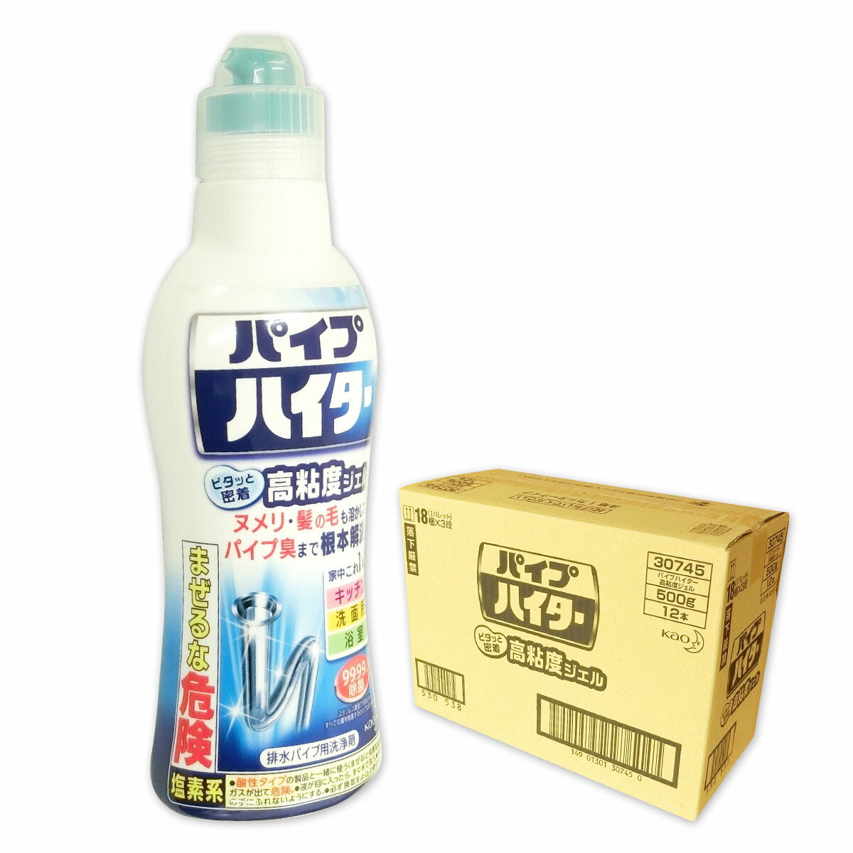 パイプハイター 高粘度ジェル 500g × 12本 【花王 kao】【30745】のサムネイル