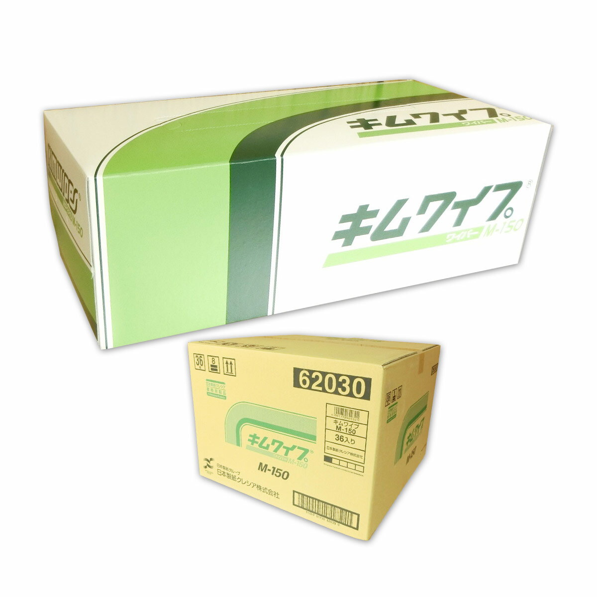 キムワイプ M-150 ワイパー 150枚 × 36箱 【日本製紙クレシア 業務用 160サイズ】【62030】