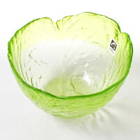 月夜野工房 野菜シリーズ レタス サラダボウル 小【皿 ガラス お皿 ガラス プレート ガラス 食器 ガラス 夏 ガラス サラダボウル ガラス デザート 皿 懐石 皿 月夜野工房 ガラス皿】