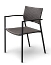 リゾート風 全天候型ファニチャー RAUCORD(ラウコード) ORIO STACKING ARM CHAIR オリオスタッキングアームチェア クッションなし ...