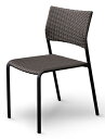 リゾート風 全天候型ファニチャー RAUCORD（ラウコード） ORIO STACKING SIDE CHAIR オリオスタッキングサイドチェア クッションなし[ガーデンチェア/レーハウ/屋外家具/ガーデンファニチャー]