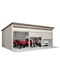 ヨド倉庫 間口8m65cm 布基礎仕様 積雪地 SOBU-8657HE[自動車格納庫/駐車場/車両保管/バイク収納/小屋/高品質/防犯/淀川製鋼所/ヨドガレージ...