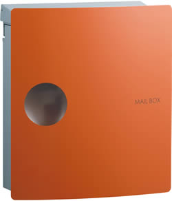 エリア限定送料無料 ユニソン 壁付け郵便ポスト イオス ピット テラコッタオレンジ PCI-0106[郵便受け/ダイヤル/スライド/一戸建/縦/シンプル/アルミ/デザインポスト]