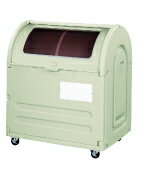 アロン化成 ゴミステーション 大型ゴミ箱 アロン化成 ステーションボックス(キャスター付き)透明蓋タイプ #500C　個人宅配送不可