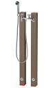 【送料無料】ニッコーエクステリア シャワープレイス 立水栓ユニット レヴウッドタイプ OPB-RS-26+OPB-RS-26H ライトブラウン(LB) ※シャワーヘッド付水栓金具、パンは別売