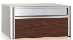 コーワソニア　埋込ボックスタイプ 郵便ポスト ウッディー P701ES　静音ダイヤル錠 ウォールナット