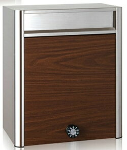 コーワソニア 壁付けタイプ 郵便ポスト ウッディー PF704ES 前入れ前出し 静音ダイヤル錠 ウォールナット