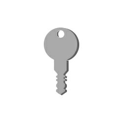 イナバガレージ ガレーディア用スペアキー（シャッター用）