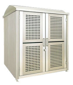 ゴミステーション 大型ゴミ箱 【開き戸式・床なし】シコク ゴミストッカー PL型 基本セット GSPL-NA2025SC(積雪荷重600N/m2) ※受注生産 ※送料無料 個人宅配送不可