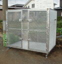 ゴミステーション 堀井鉄工 BX-Z02R(細網目仕様) 幅1860×奥行1240×高さ1660mm ※完成品 送料別途 個人宅配送不可