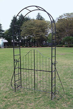 【エリア限定送料無料】ジャービス 門扉付アーチ1型 34115　※お客様組立