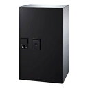 【捺印付】ナスタ 小型宅配ボックス プチ宅 前入前出 奥行ロングタイプ H600 防滴型 KS-TLP360LB-S600N-BK(捺印+説明書+マスターキー付き)【エリア限定送料無料】