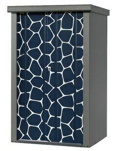 タカヤマ物置 ディープシリーズ TJS-0915AN-B 幅950×奥行820×高さ1500mm 扉アニマル柄 ブルー※お客様組..