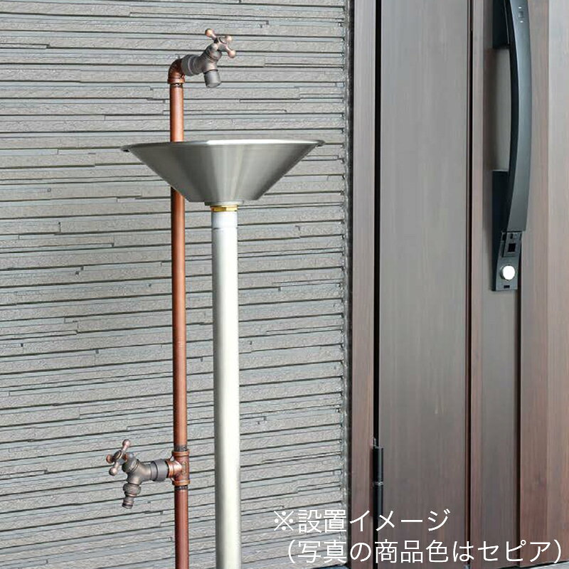 ユニソン ガーデンシンク バル 左右仕様 蛇口2個セット サテン