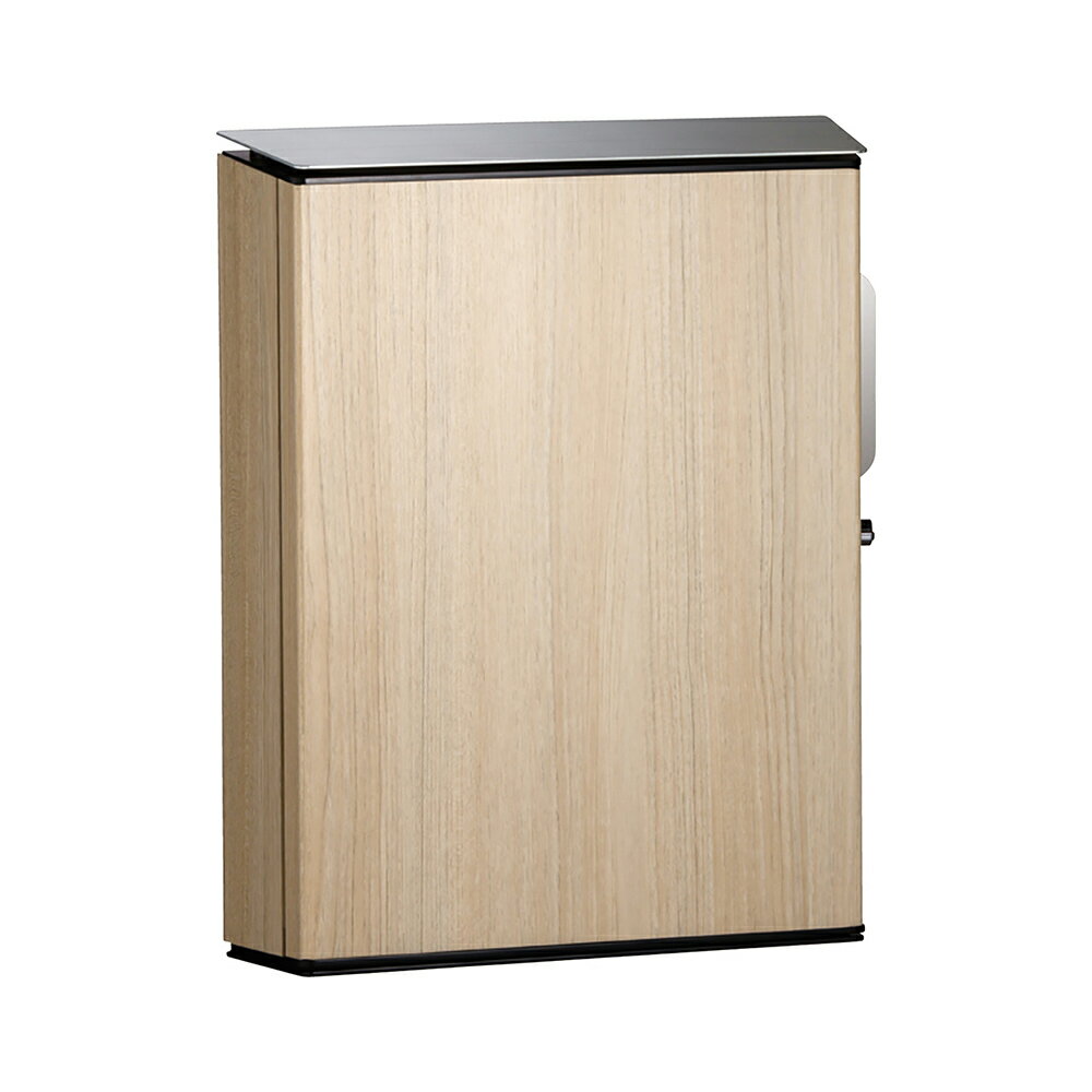 ユニソン　壁付けポスト　Vico　ヴィコWH　左開き　シリンダー錠　シャインチーク　323701110