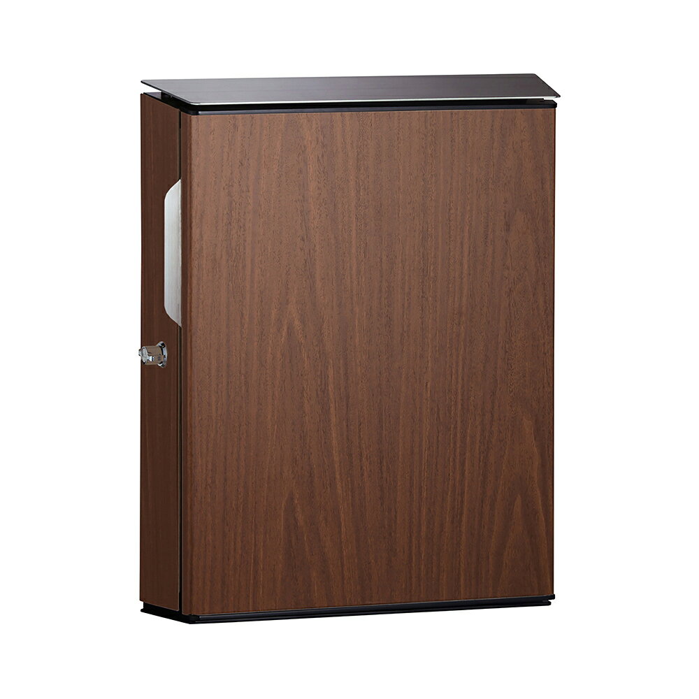 ユニソン　壁付けポスト　Vico　ヴィコWH　右開き　シリンダー錠　ウォールナット　323702310