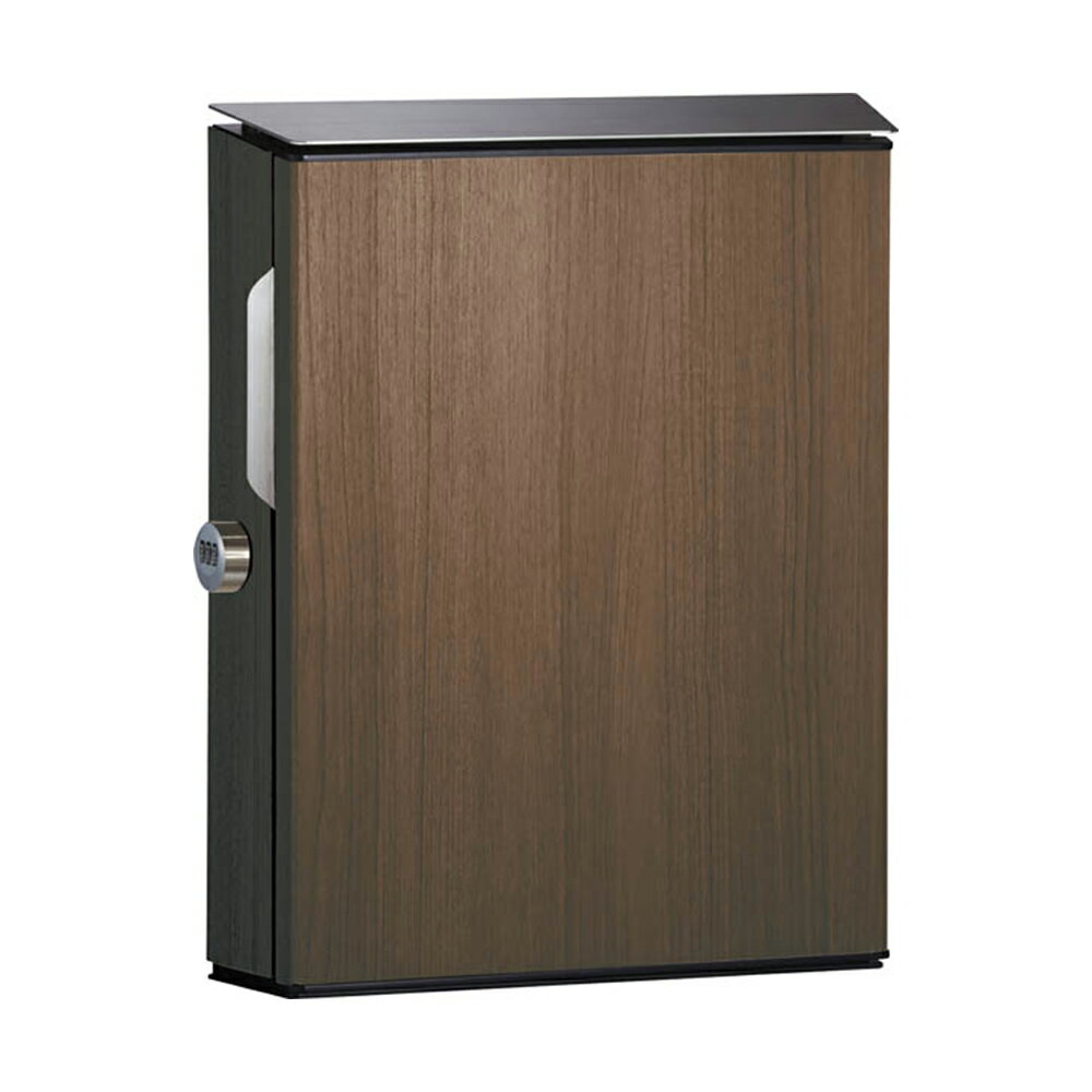 ユニソン　壁付けポスト　Vico　ヴィコWH　右開き　ダイヤル錠　ウォールナット　323712310