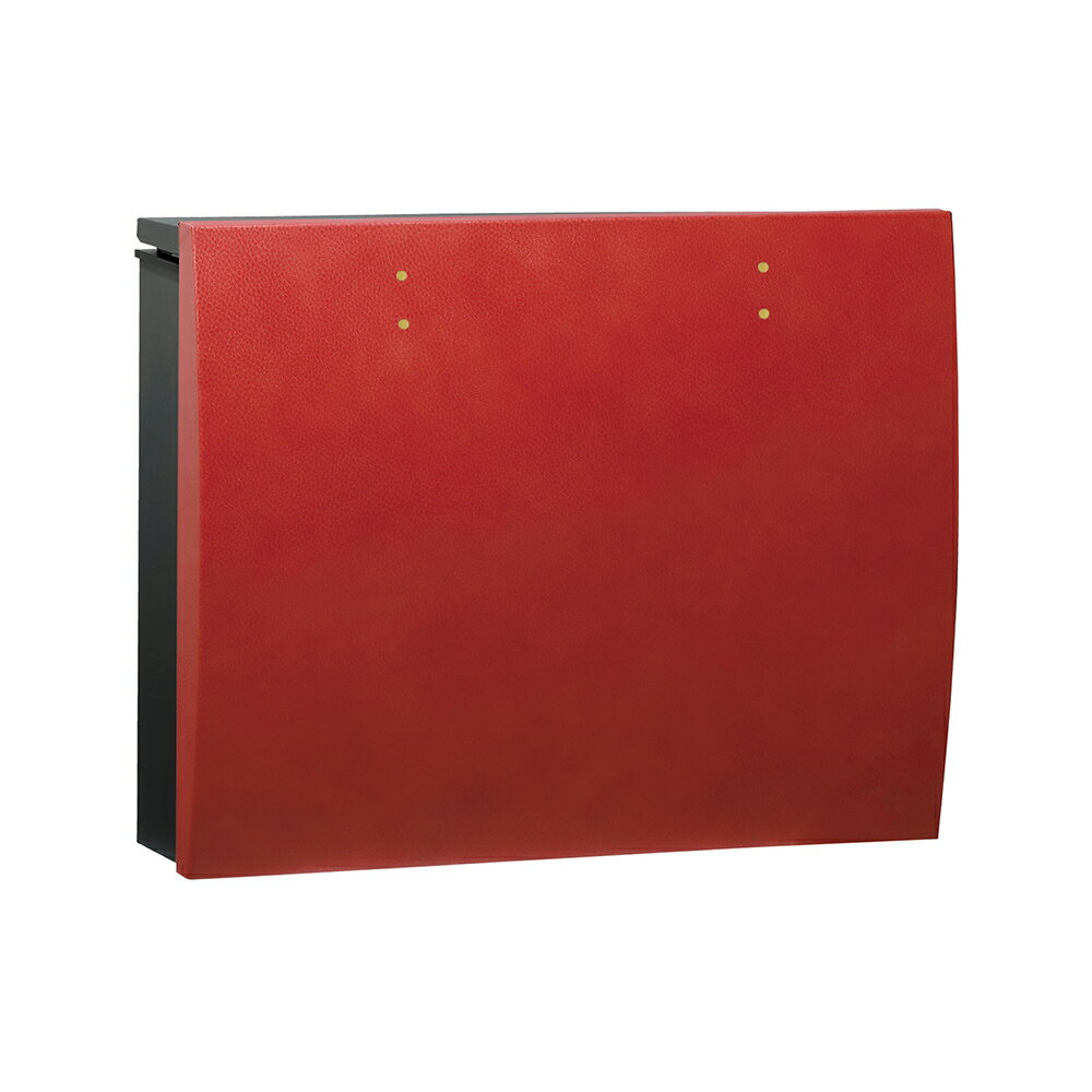 ユニソン 壁付けポスト bolsa ボルサ シリンダー錠 BKレザーレッド 324301110