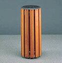 テラモト グランドコーナー 木調灰皿 M-126 SS-273-126-0 ※個人宅配送不可