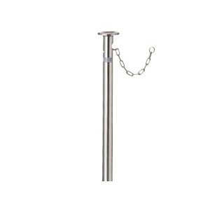 LIXIL スペースガード(ステンレス) F76型 埋込式 南京錠付き オプションポール(取替用) クサリ内蔵型 V..