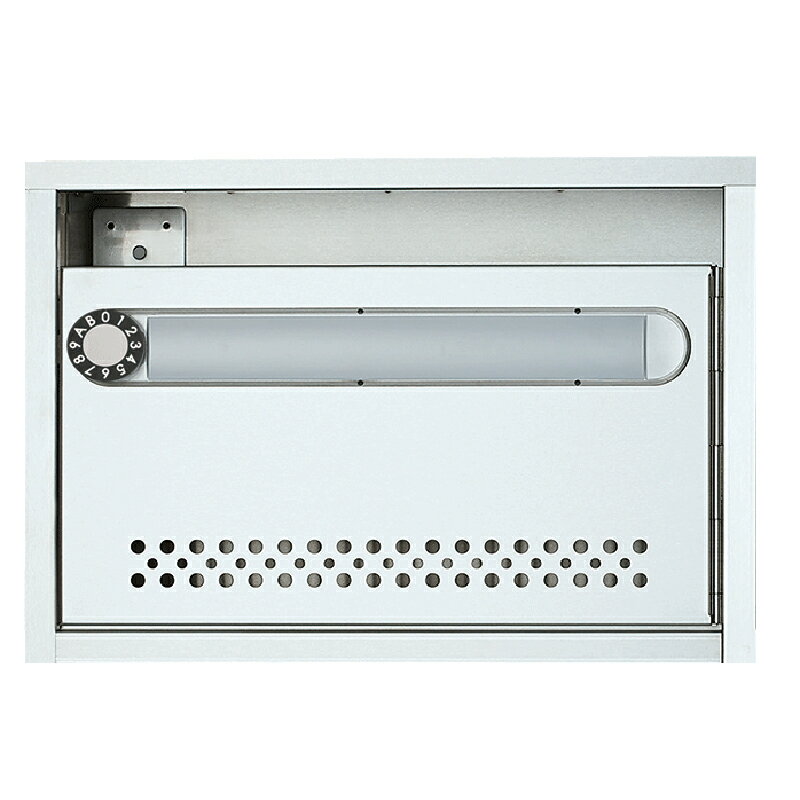 マンション 集合ポスト 　【1戸用】ナスタ 集合郵便受箱（AMN型） 前入前出 1戸用 静音大型ダイヤル錠 KS-MB1AMN-L