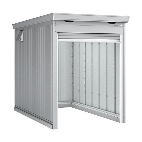 イナバ物置 バイクガレージ バイク保管庫 FM-1830HD 土間タイプ 多雪型 ハイルーフ クールシルバー色 [製品5年保証]