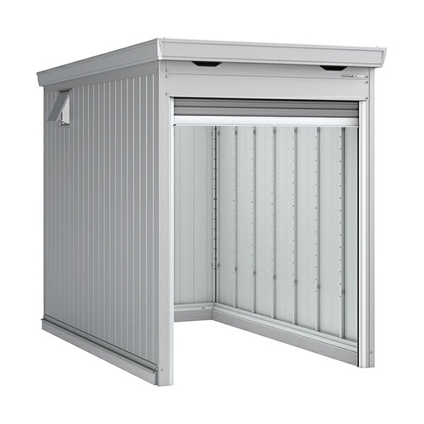 イナバ物置 バイクガレージ バイク保管庫 FM-1830SD 土間タイプ 一般型 スタンダード ガンメタリック色..