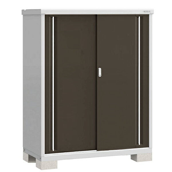 【標準組立費込】【全棚タイプ】イナバ物置 シンプリー MJX-136D 幅1340×奥行648×高さ1603mm エボニーブラウン