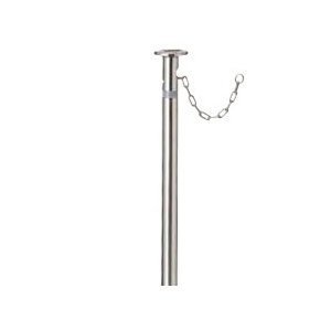 駐車場ポールLIXIL スペースガード（ステンレス）　F48型　埋込式（キー付き）オプションポール（取替用）LNL02　クサリ内蔵型 KSK