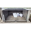 ゴミステーション 大型ゴミ箱 送料無料 お客様組立 ダイケン クリーンストッカー ネットタイプ CKA-1612-B 幅1600×奥行1200×高さ1600mm