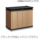 四国化成 ゴミステーション ゴミストッカー HM1型 GSHM1-0708KLB ブラックつや消し+ライトブラウン 個人宅配送不可