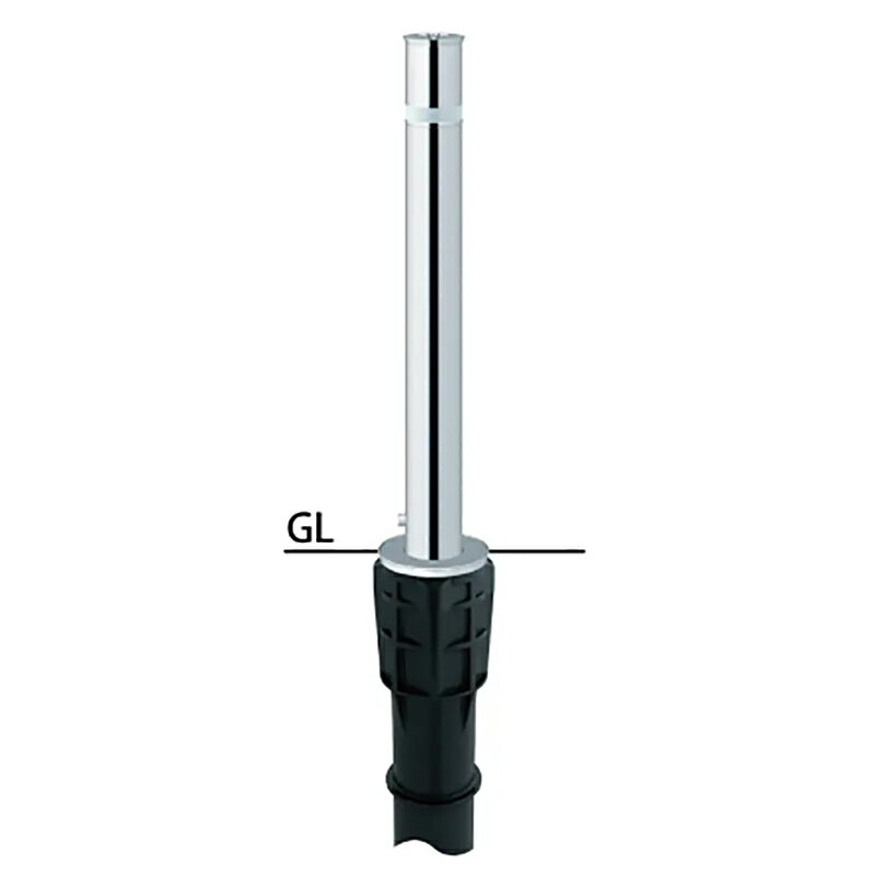 サンポール リフター φ76.3 上下式 バリアフリータイプ ワンタッチロック付 LA-8L-BF 車止め 駐車場 ポール ステンレス