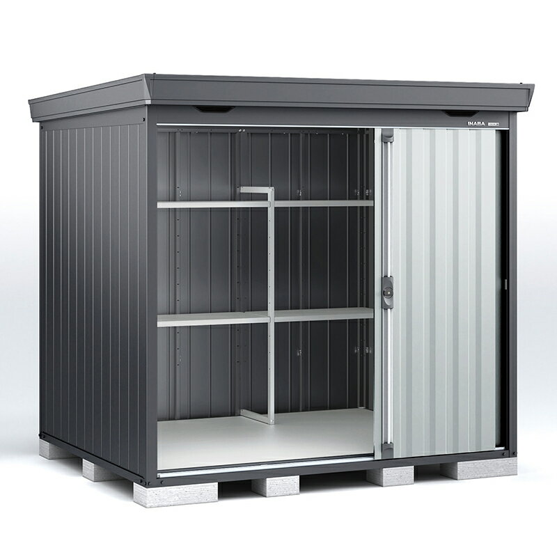 物置 屋外 イナバ物置フォルタ FS-2218SF 一般型 スタンダード 本体：フランネルグレー 扉：プラチナシルバー 収納
