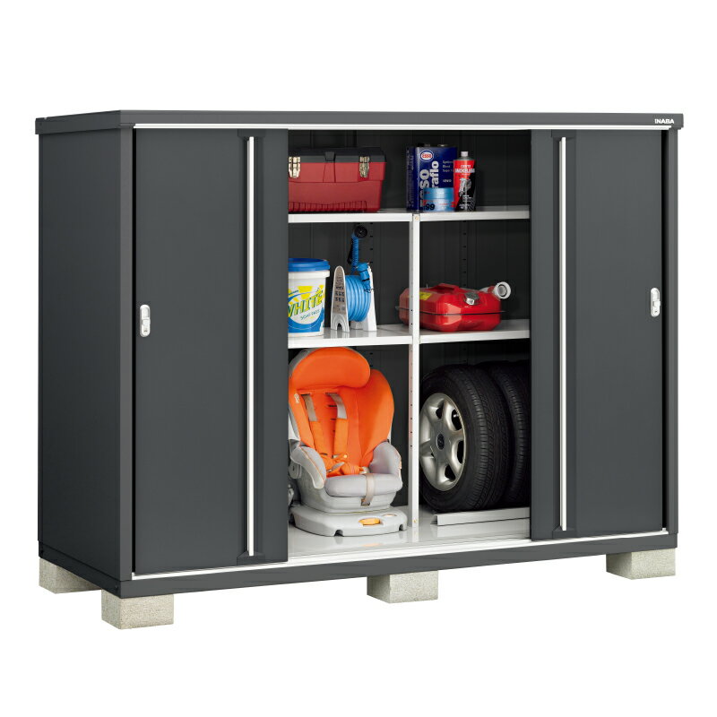 イナバ物置 シンプリー MJX-219DPF 長もの収納タイプ フランネルグレー 屋外 収納庫 おしゃれ 小型 物置 [製品5年保証]