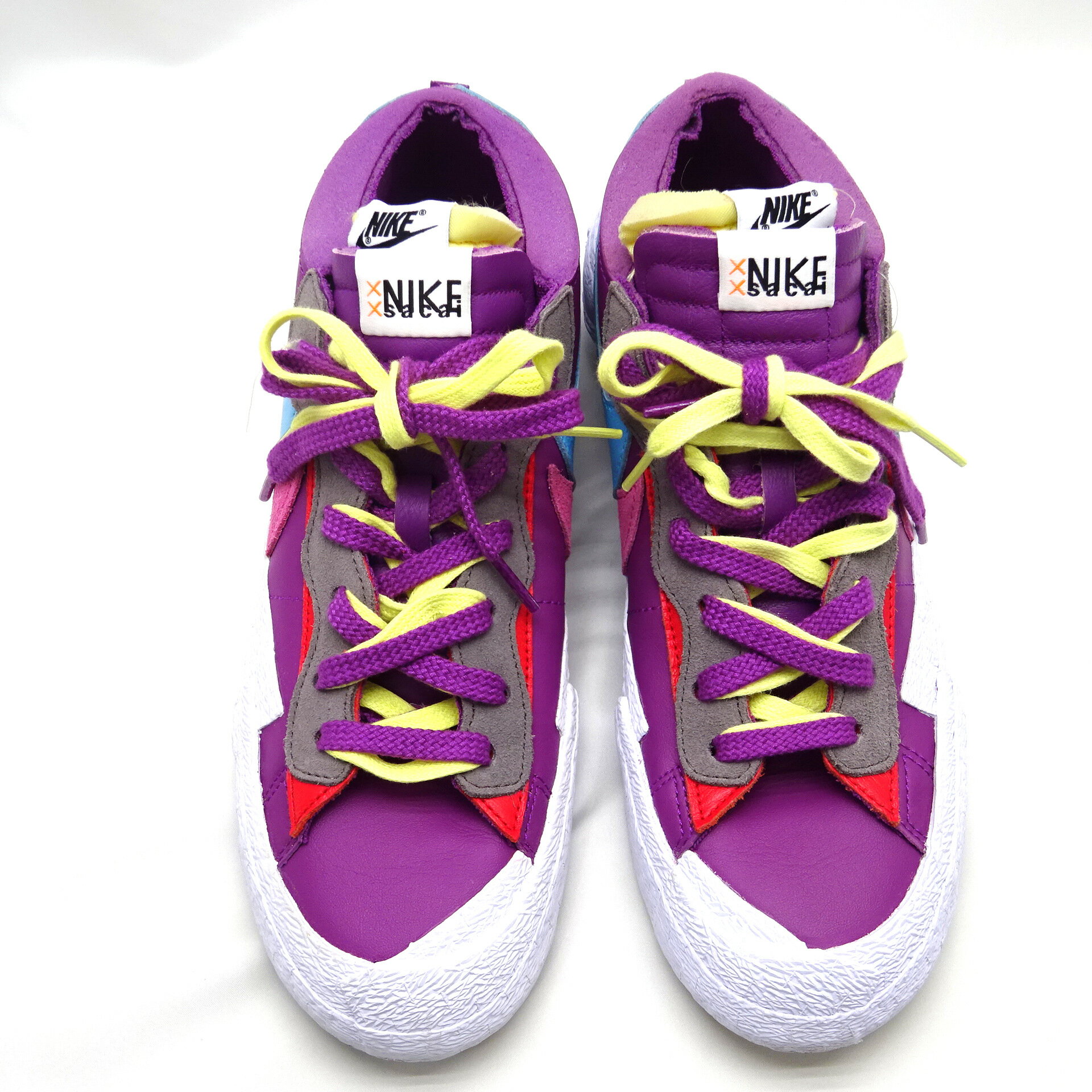 【中古】 NIKE SACAI x KAWS PURPLE DUSK ナイキ ブレーザー ロー サカイ カウズ パープルダスク DM7901-500 メンズ スニーカー コラボ シューズ サイズ 28 パープル系 店舗併売品