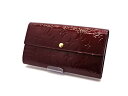 【中古】 LOUIS VUITTON ルイ・ヴィトン モノグラム ヴェルニ ポルトフォイユサラ アマラント M93524 レディース メンズ 二つ折り 長財布 ...