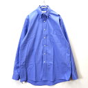 【中古】 古着 VAN HEUSEN ヴァンヒューゼン ボタンダウンシャツ BD シャツ 長袖 L/S メンズ トップス サイズ 16 34/35 ブルー系