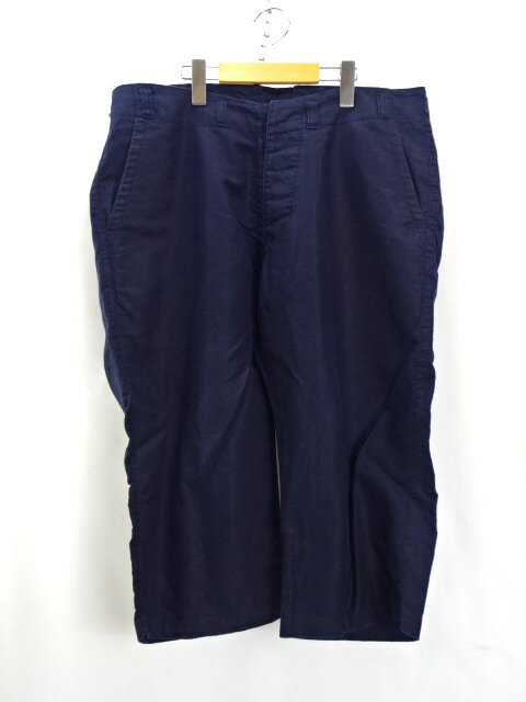 【中古】Django Atour ジャンゴ アトゥール authentic made DA TANKER SHORTS タンカー ショーツ コットン ヘンプ ベルト欠品 サイズ L ネイビー系