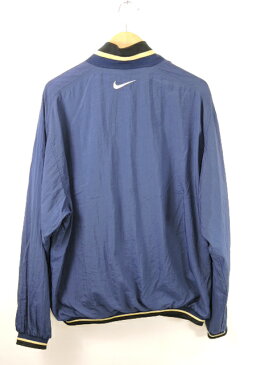 【中古】NIKE ナイキ ハーフジップ プルオーバー ナイロン系ジャケット サイズL ネイビー 90年代　白タグ