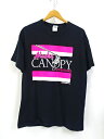 【中古】古着 GILDAN Alaska Canopy Adventures アラスカ キャノピー アドベンチャーズ ジュノー Tシャツ プリントTシャツ バックプリント 半袖 S/S USED ユーズド ハイチ製 サイズ L ブラック系