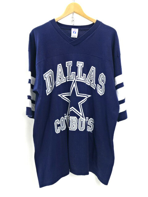 š۸ LOGO7 ֥ 90's DALLAS COWBOYS 饹 ܡ եåȥܡT Ⱦµ S/S USED 桼 90ǯ USA  XL  ͥӡ