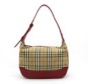 【中古】BURBERRY バーバリー ノバチェック ミニバッグ ハンドバッグ