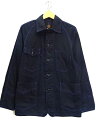 【中古】POST O'ALLS OVERALLS ポストオーバーオールズ USA製 コットン カバーオール ジャケット アメリカ製 ネペンテス メンズ アウター ジャケット サイズ S ブラック系