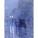 Rainy Midnight 【15号】 チャイルド・ハッサム 【 額縁が選べる 額入り 複製画 絵画 】