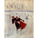 Women Skating 【20号】 ジャン・ベロー 【 額縁が選べる 額入り 複製画 絵画 】
