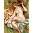 座る浴女 【10号】 ピエール=オーギュスト・ルノワール 【 額縁が選べる 額入り 複製画 絵画 】