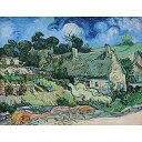 わらぶき屋根の家々 【15号】 フィンセント・ファン・ゴッホ 【 額縁が選べる 額入り 複製画 絵画 】